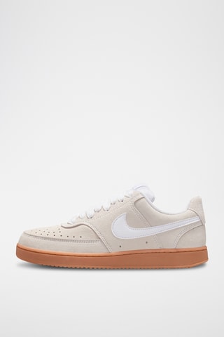 Nike Court Vision Low en cuir - Blanc