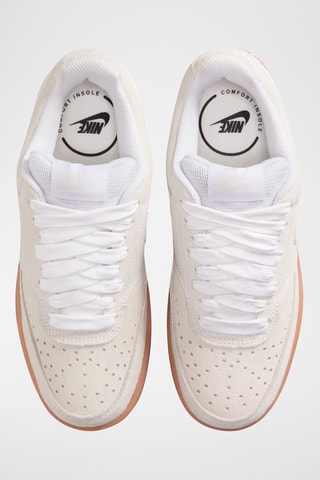 Nike Court Vision Low en cuir - Blanc