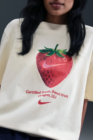 T-shirt W Nsw Frt Os Stwbry Tee - Blanc