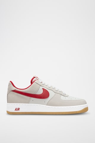 Nike Air Force 1 '07 LV8 en cuir - Blanc et rouge
