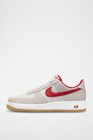 Nike Air Force 1 '07 LV8 en cuir - Blanc et rouge