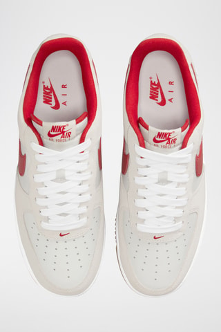 Nike Air Force 1 '07 LV8 en cuir - Blanc et rouge