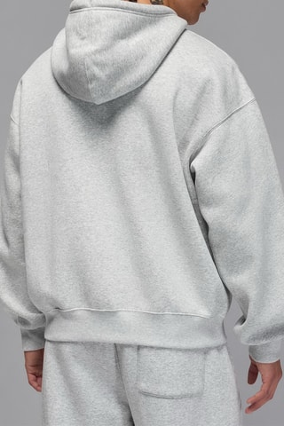 Sweat polaire à capuche Jordan Brooklyn - Gris chiné