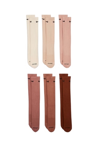 6 paires de chaussettes Nike Everyday Plus Cushioned - Marron et beige 
