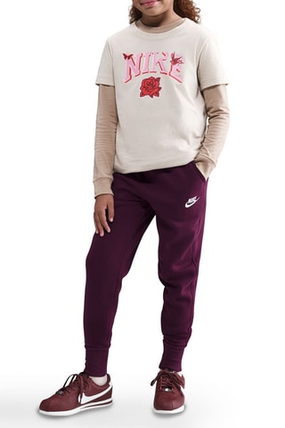 Pantalon polaire Nike Sportswear Club - Bordeaux