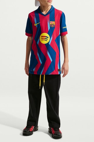 T-shirt 4e short FC Barcelona 2025/26 Match - Bleu foncé et rouge