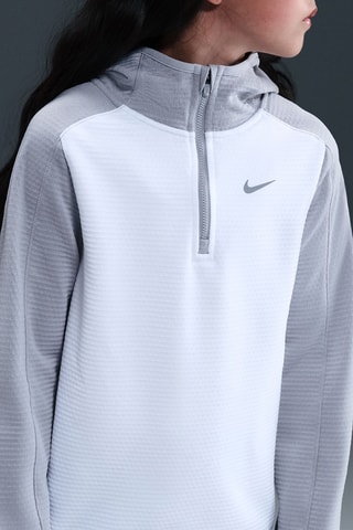 Sweat à capuche - Gris clair et blanc