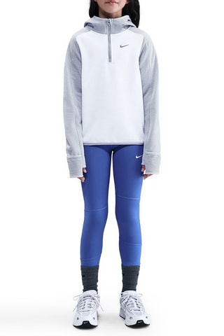 Sweat à capuche - Gris clair et blanc