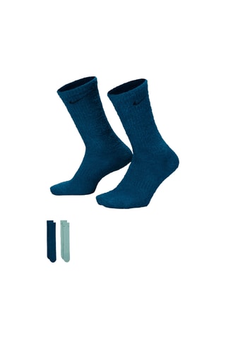 2 paires de chaussettes Everyday Cushioned - Bleu cobalt et vert clair