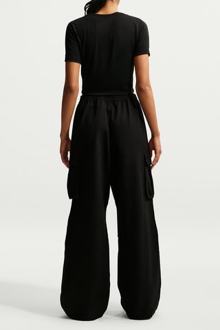 Pantalon cargo taille haute Sportswear - Noir