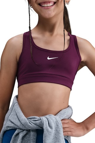 Brassière de sport Swoosh - Bordeaux