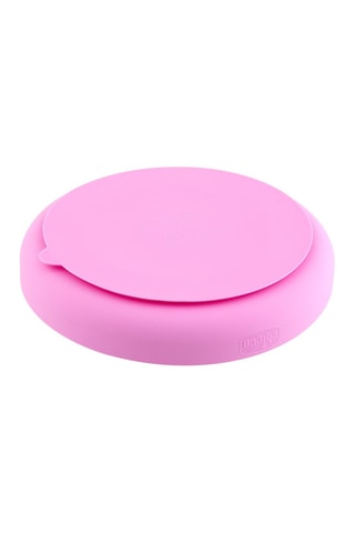 Piatto in silicone con scomparti - Rosa