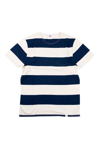 T-shirt rayé - Bleu marine