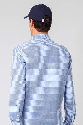 Chemise en lin - Bleu