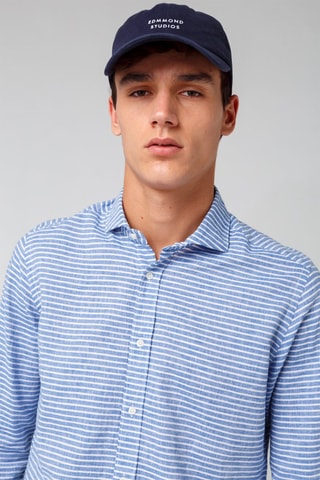 Chemise en lin - Bleu