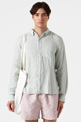 Chemise en lin - Vert