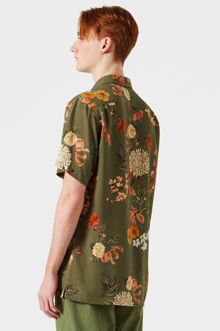 Chemise fleurie - Vert
