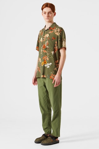 Chemise fleurie - Vert