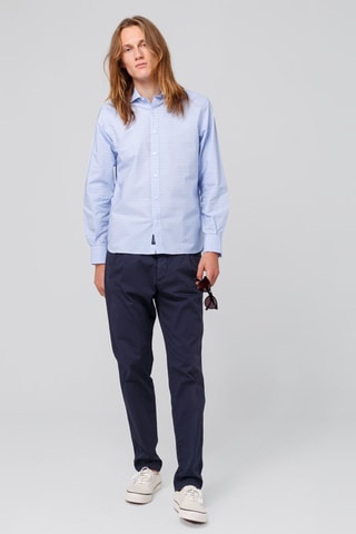 Chemise en lin - Bleu