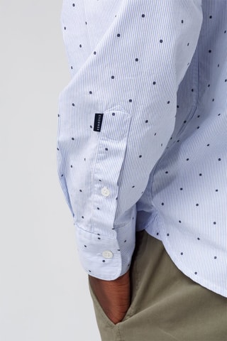 Chemise à pois - Bleu