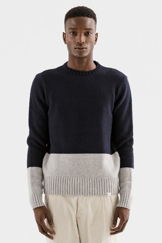 Pull en laine - Bleu marine