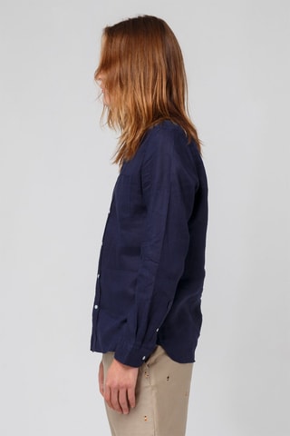 Chemise en lin - Bleu