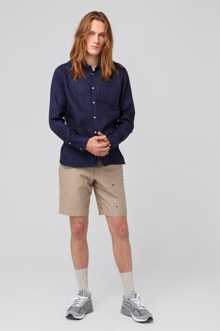 Chemise en lin - Bleu