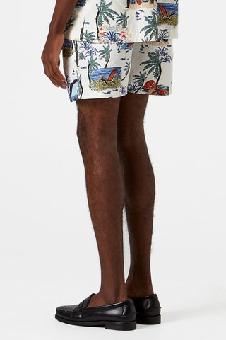 Short de bain - Blanc