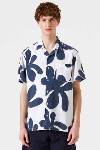 Chemise fleurie - Blanc