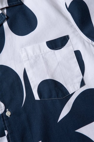 Chemise fleurie - Blanc