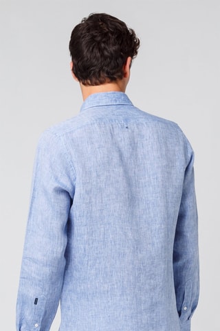 Chemise en lin - Bleu