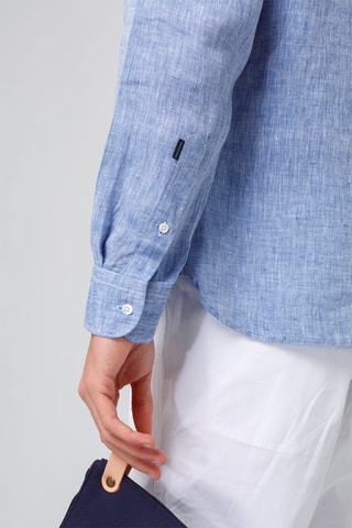 Chemise en lin - Bleu