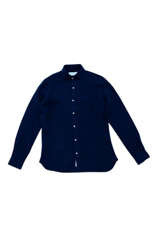 Chemise en lin - Bleu