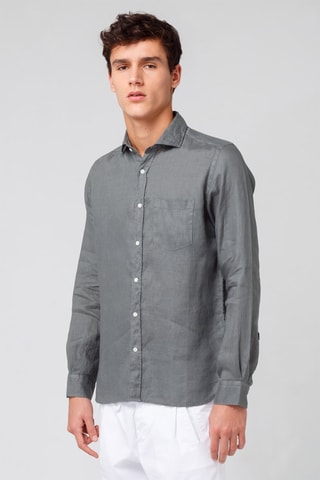 Chemise en lin - Gris