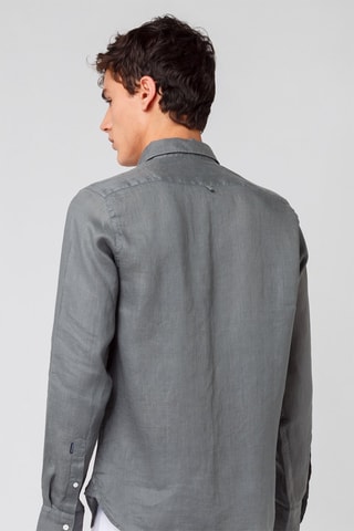 Chemise en lin - Gris