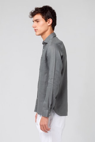 Chemise en lin - Gris
