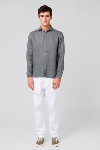 Chemise en lin - Gris