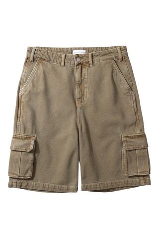 Short en jean - Kaki