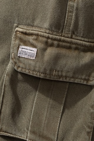 Short en jean - Kaki