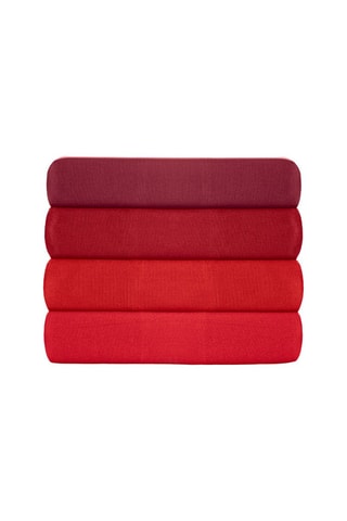 Parure copripiumino in cotone 60 fili/cm² Tonne Rosse - Rosso