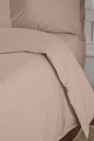 Copripiumino in cotone rinforzato 145 fils/cm² Tonne Brune - Beige