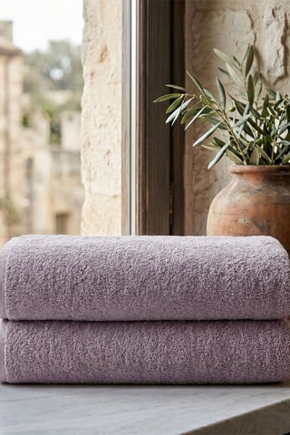 2 teli doccia - Grigio - 70 x 140 cm