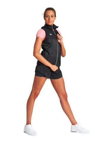Coupe-vent pliable sans manches Noir