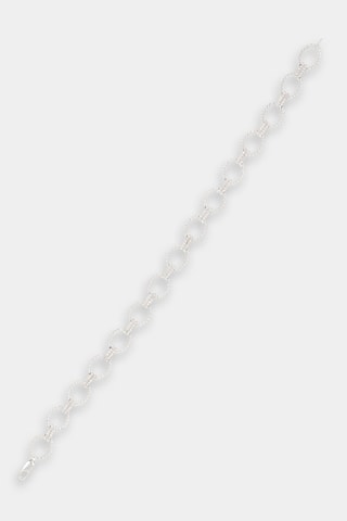 Bracciale  Rivière Encadenada - Oro bianco e diamanti