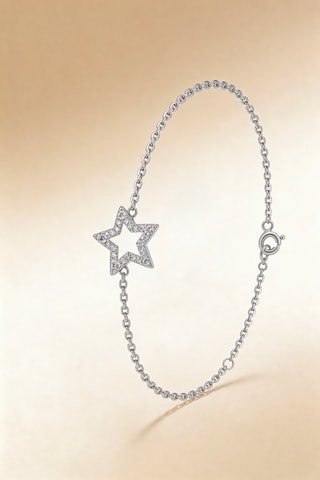 Bracciale Perfect star - Oro bianco e diamanti