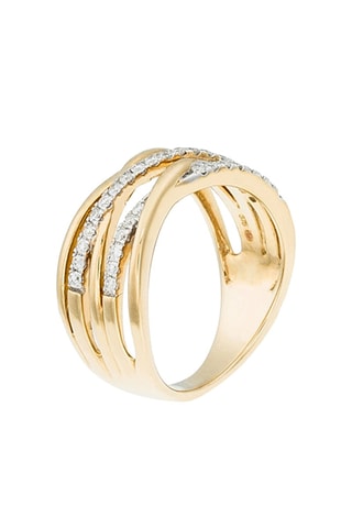 Anillo - Oro amarillo y diamantes