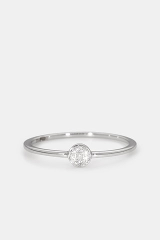 Anillo Rond de lumière - Oro blanco y diamantes