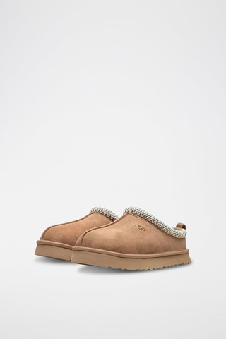 Pantofole platform in pelle scamosciata K-Tazz - Beige chiaro