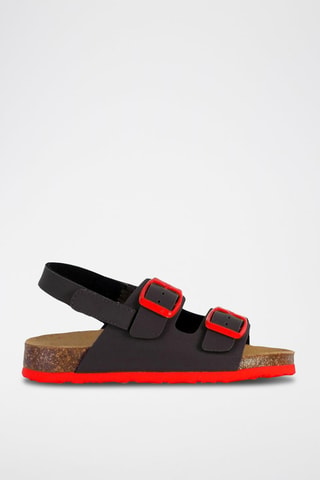 Sandali Turtle - Nero e rosso