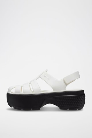 Sandali platform Stomp Fisherman - Bianco